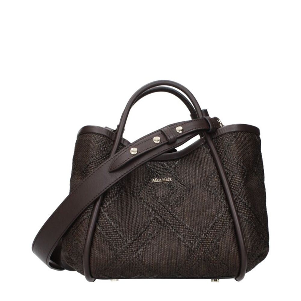 Max Mara Brown Raffia Women's Handbag